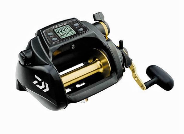 gold eletrical fishing reel