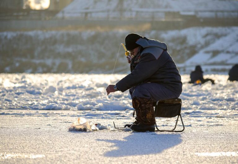 ice fishing