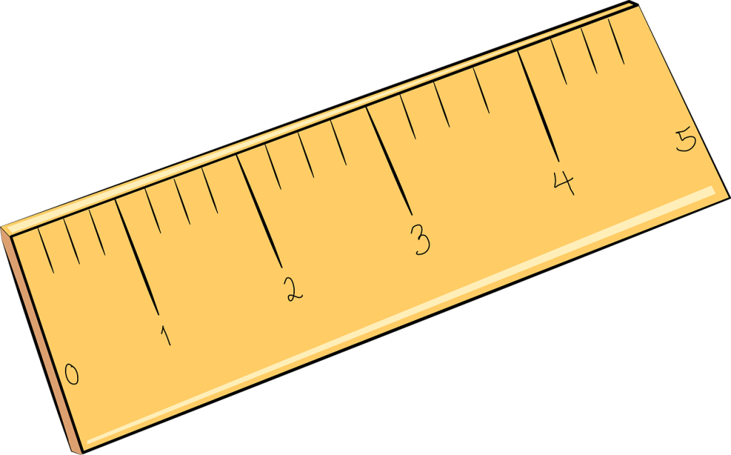 brown ruler, without a background